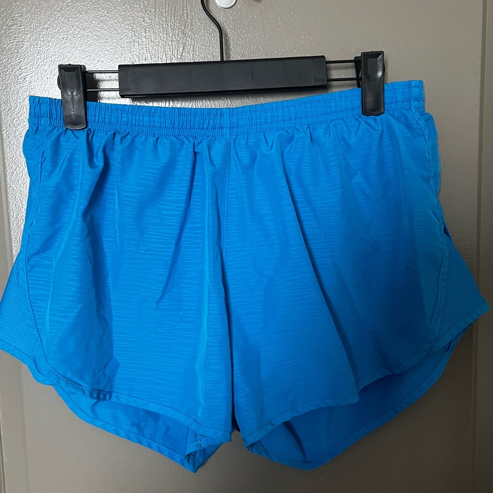 Blue Nike Dri-Fit Running Shorts with Zipper Pocket